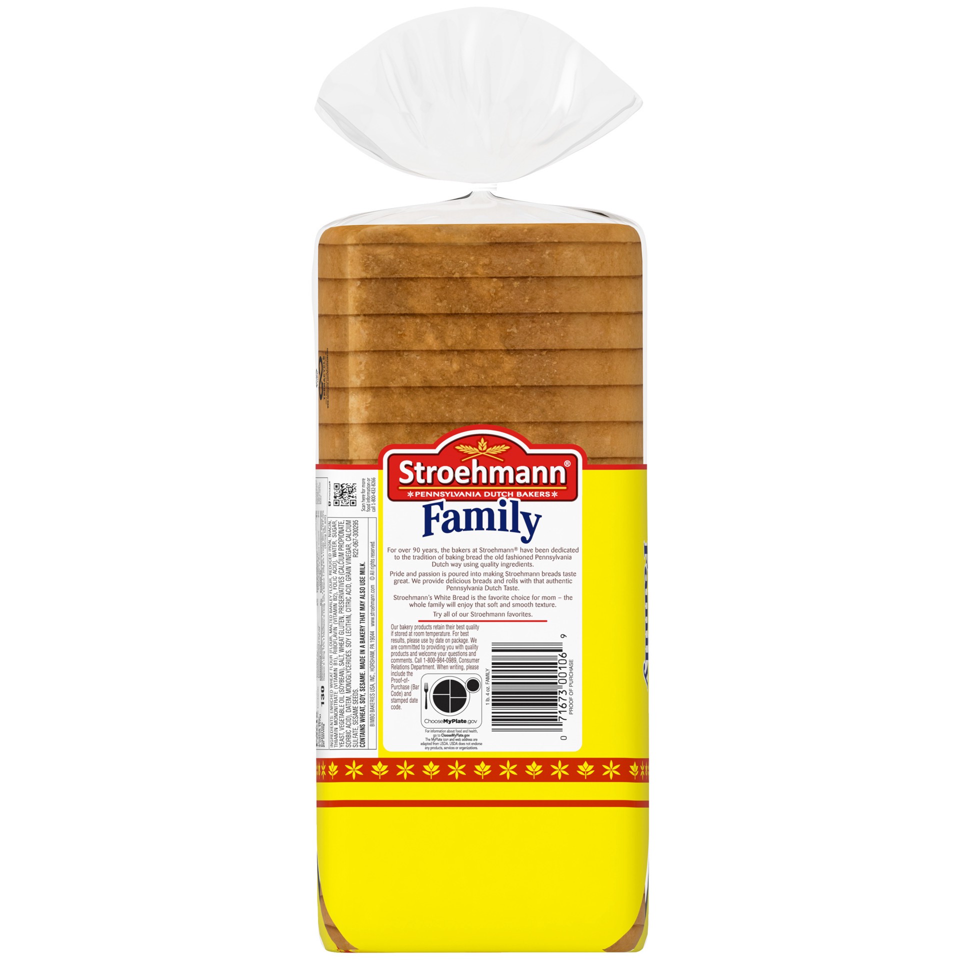 slide 2 of 5, Stroehmann's Bakeries Family Bread, 20 oz, 20 oz