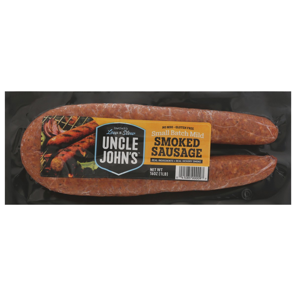 slide 1 of 11, Uncle John's Pride Hot Country Smoked Sausage, 16 oz