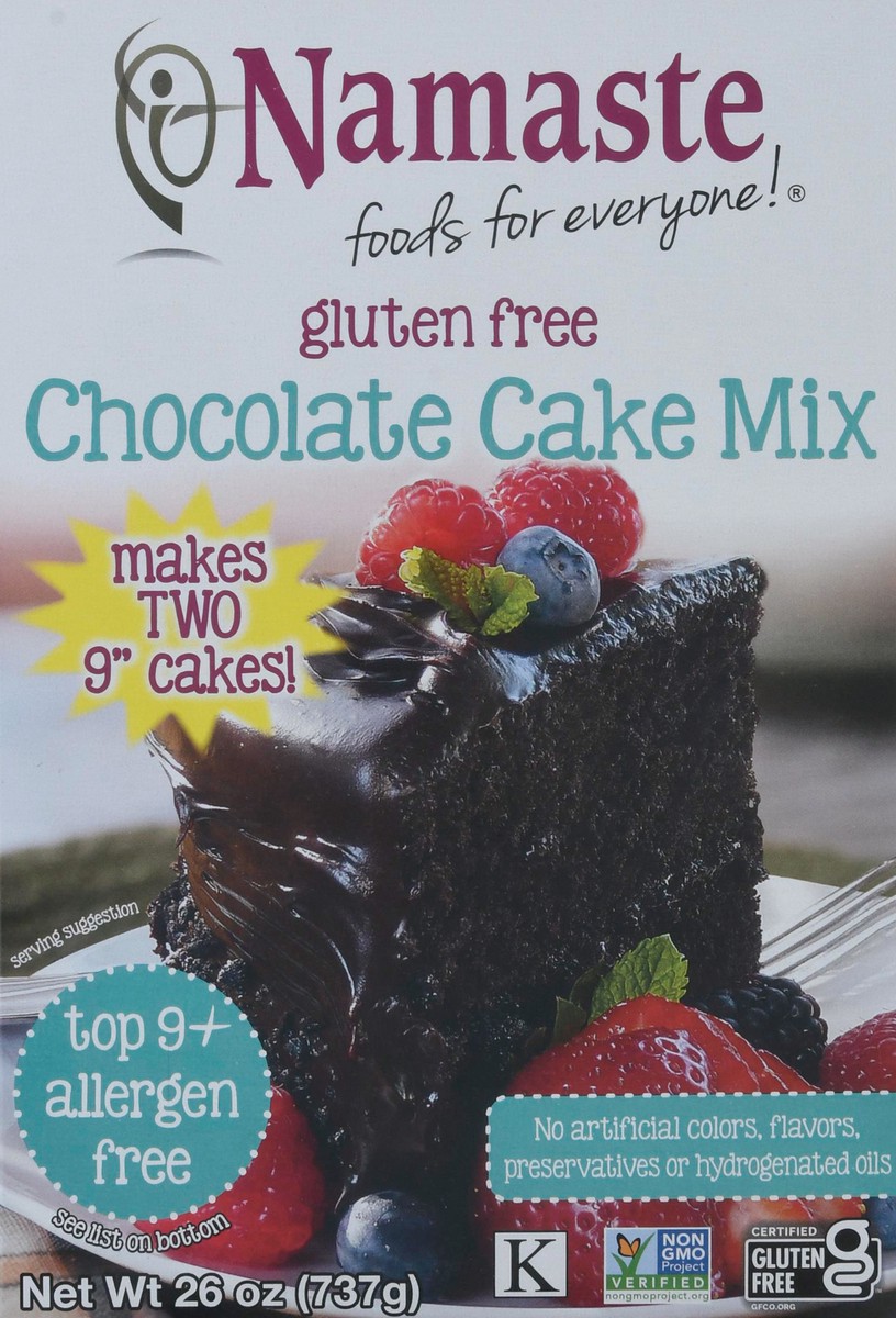 slide 1 of 13, Namaste Gluten Free Chocolate Cake, 29 oz