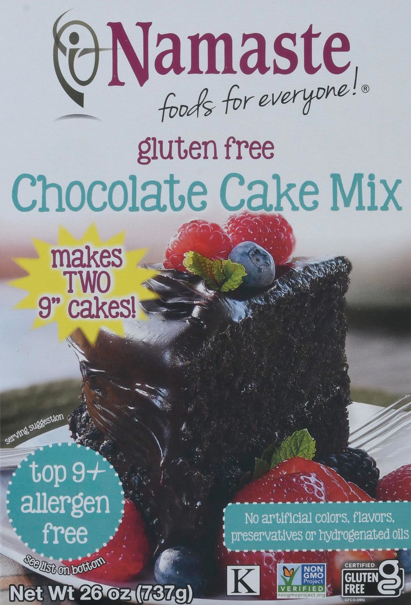 slide 11 of 13, Namaste Gluten Free Chocolate Cake, 29 oz