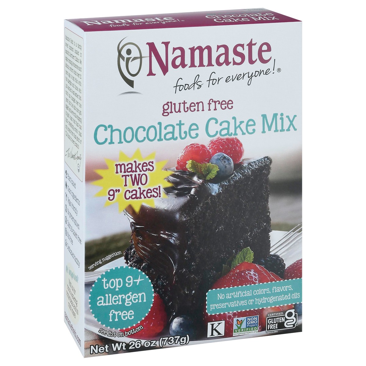 slide 10 of 13, Namaste Gluten Free Chocolate Cake, 29 oz