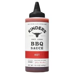 Kinder's Hot Bbq Sauce - 15.5 oz