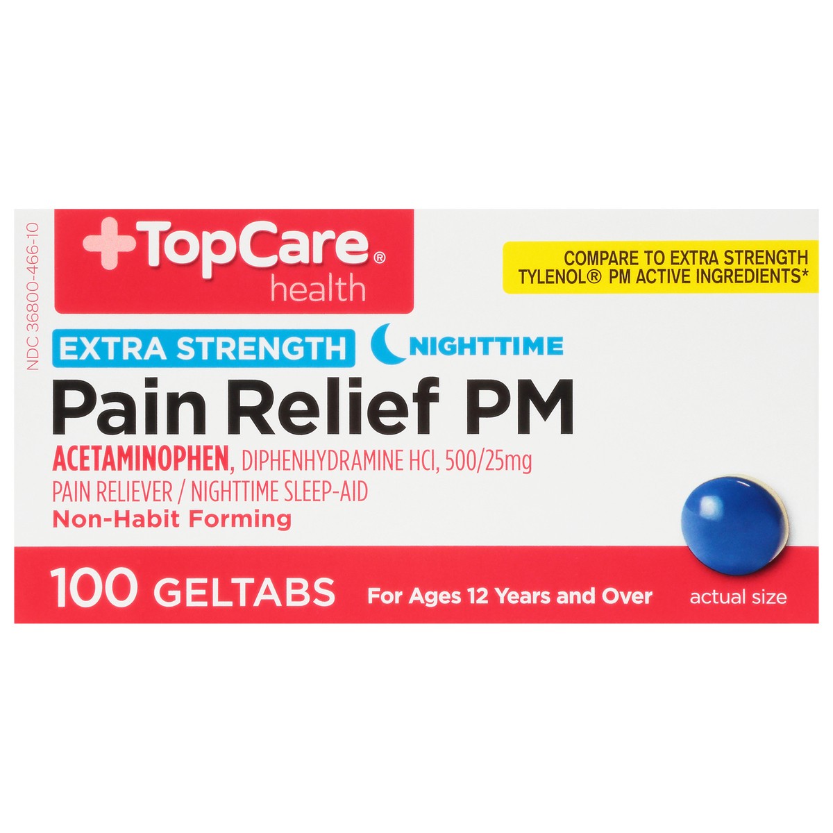 slide 13 of 18, TopCare Extra Strength Pain Reliever/Nighttime Sleep-Aid, 100 ct