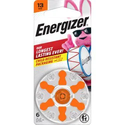 Energizer Hearing Aid Battery 13 Orange