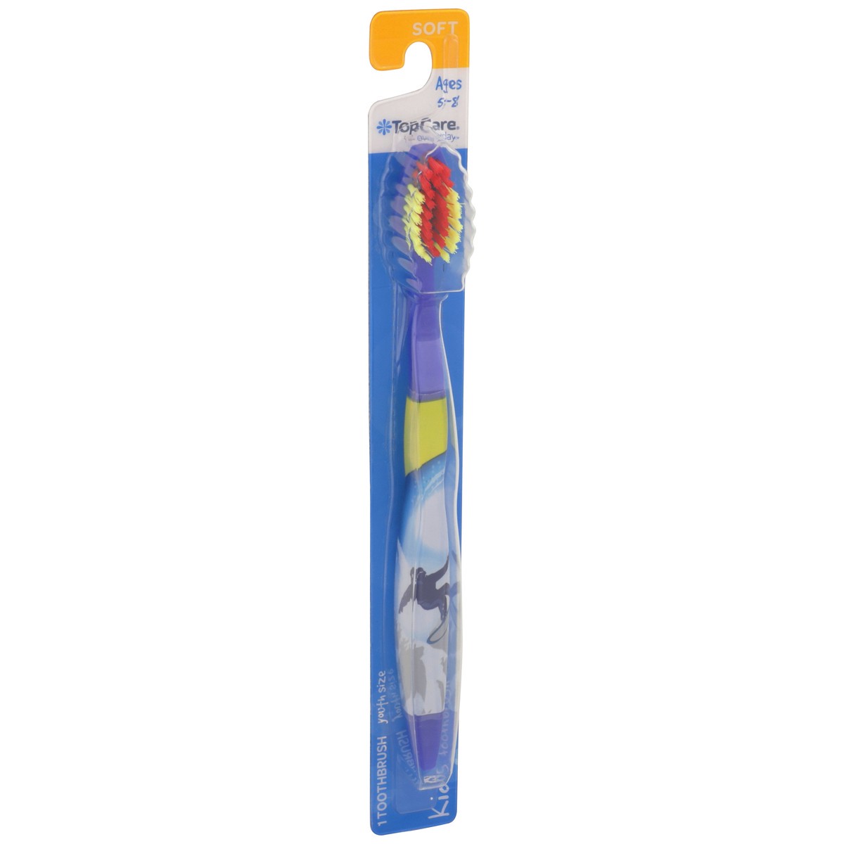 slide 4 of 8, TopCare Youth Size Soft Toothbrush, 1 ct