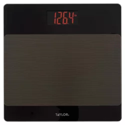 Taylor Digital Capacity Bathroom Scale/Black/Glass
