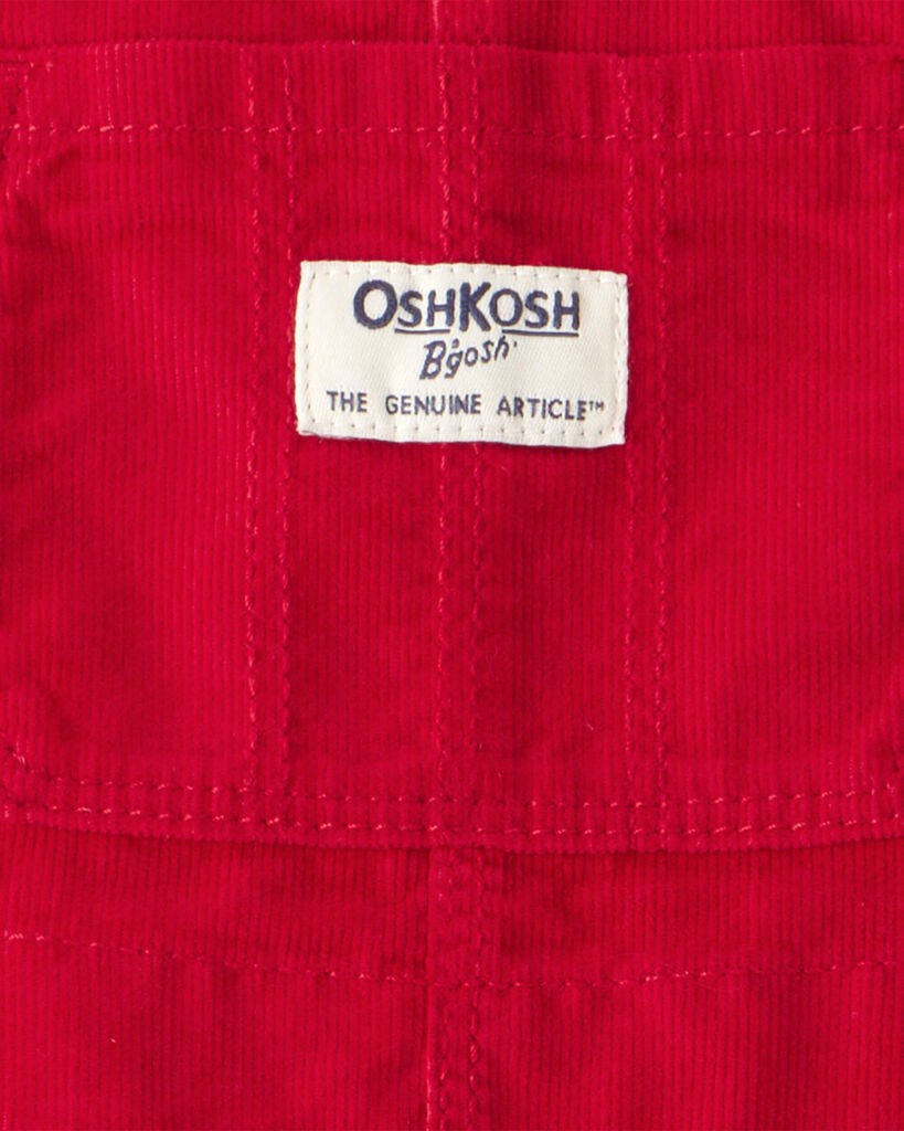 slide 3 of 3, Oshkosh Toddler Girl Corduroy Skirtall - Red Red 3T, 1 ct