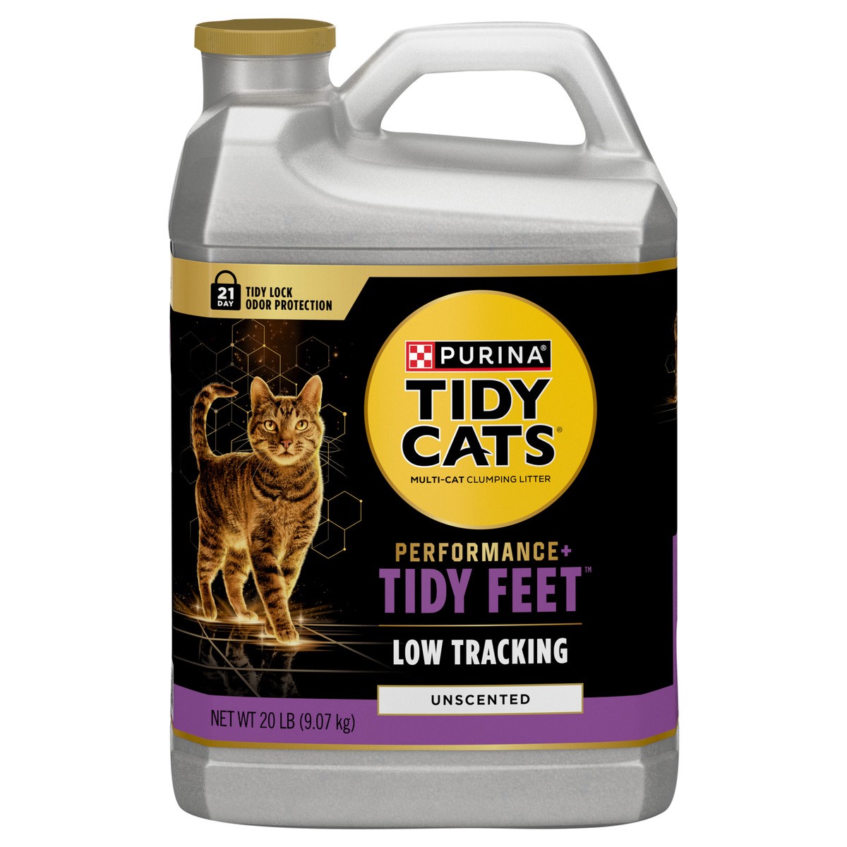 slide 1 of 14, Purina Tidy Cats Tidy Feet Clumping Low Tracking Cat Litter With Odor Control – Unscented, 20 lb