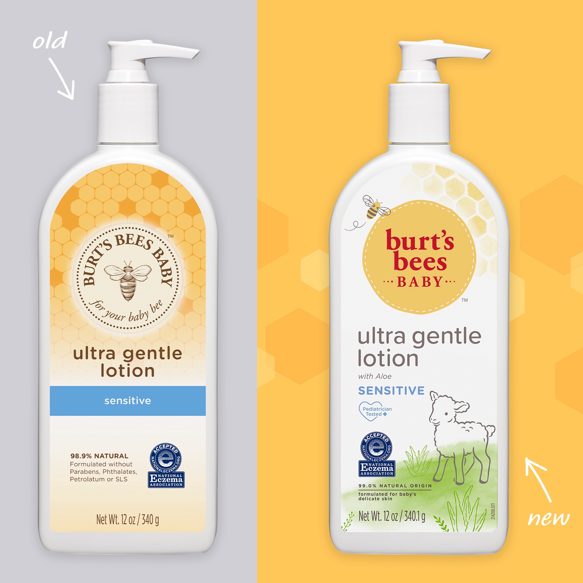 slide 2 of 5, Burt's Bees Baby Lotion 12 oz, 12 oz