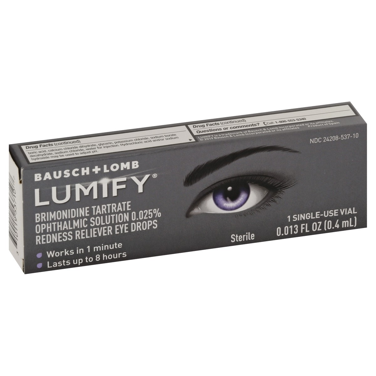 slide 4 of 11, Bausch + Lomb Bausch & Lomb Single Dose Lumify Eye Drops, 0.013 oz