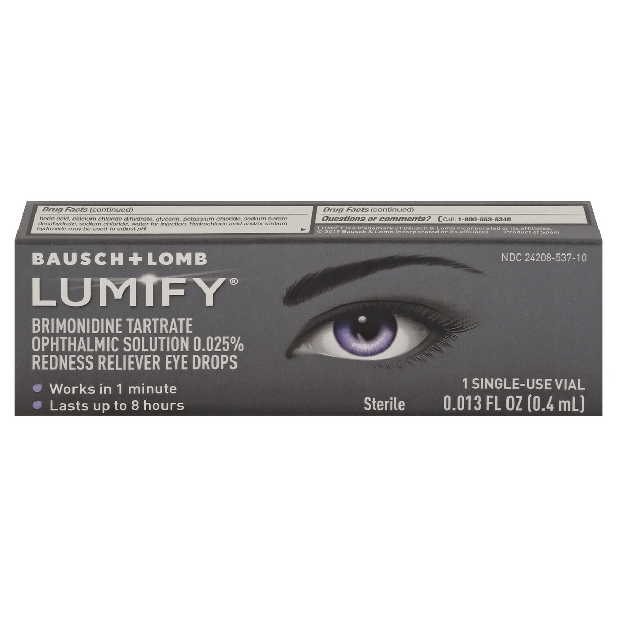 slide 1 of 11, Bausch + Lomb Bausch & Lomb Single Dose Lumify Eye Drops, 0.013 oz