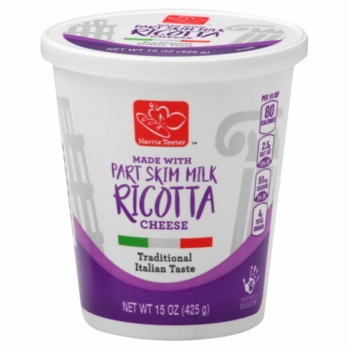slide 1 of 2, Harris Teeter Ricotta Cheese, 15 oz