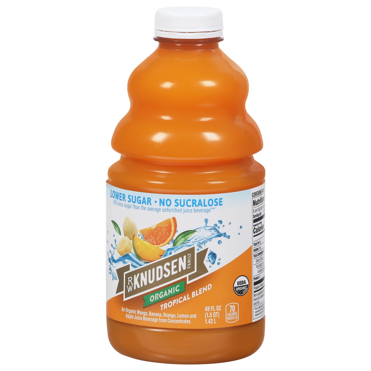 slide 6 of 9, R.W. Knudsen Organic Tropical Blend Juice Beverage - 48 fl oz, 48 fl oz