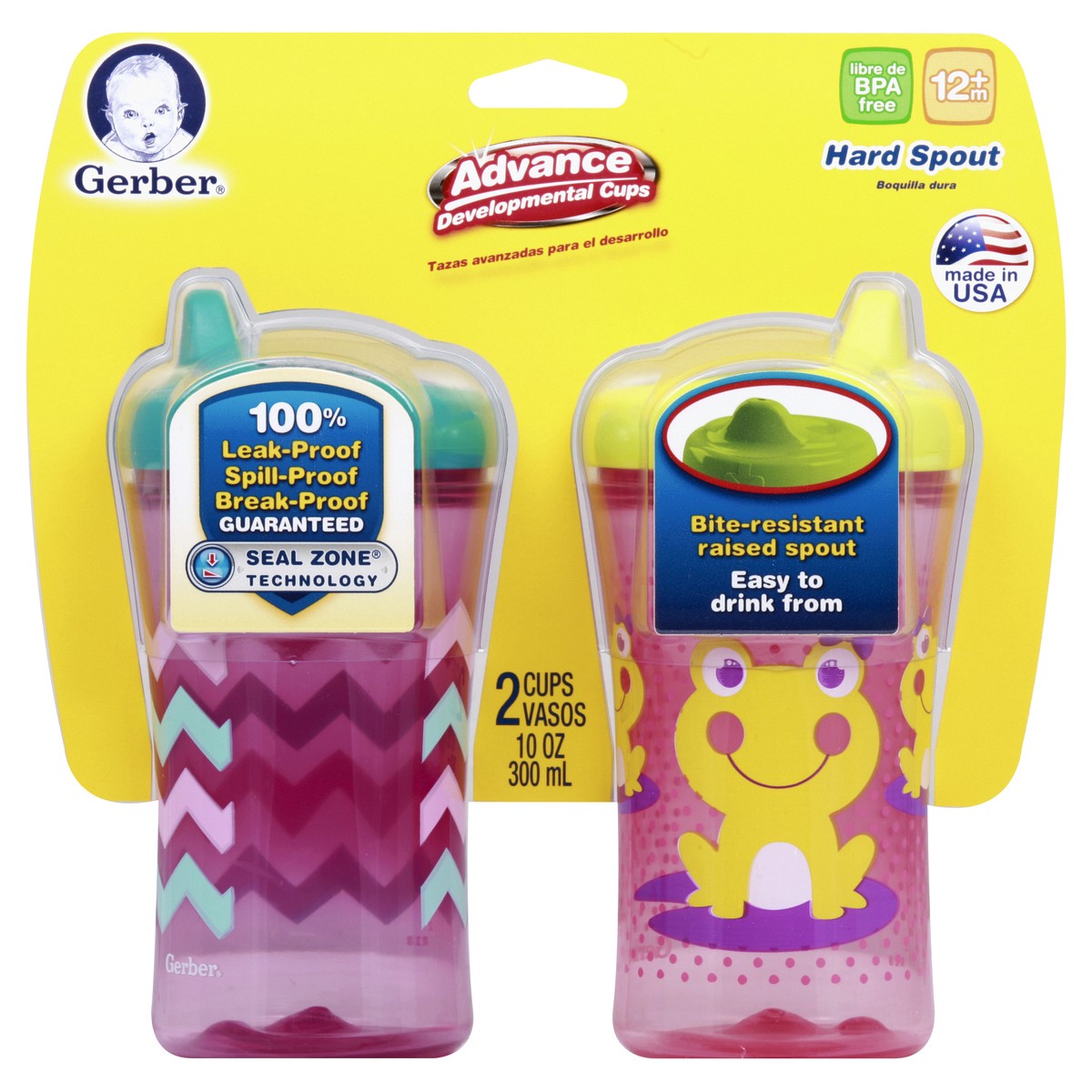 slide 2 of 3, Gerber Graduates Sippy Cups, 2 ct