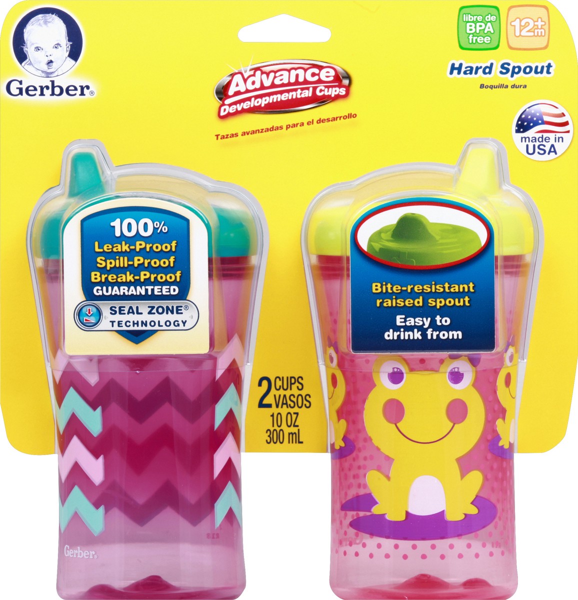 slide 1 of 3, Gerber Graduates Sippy Cups, 2 ct