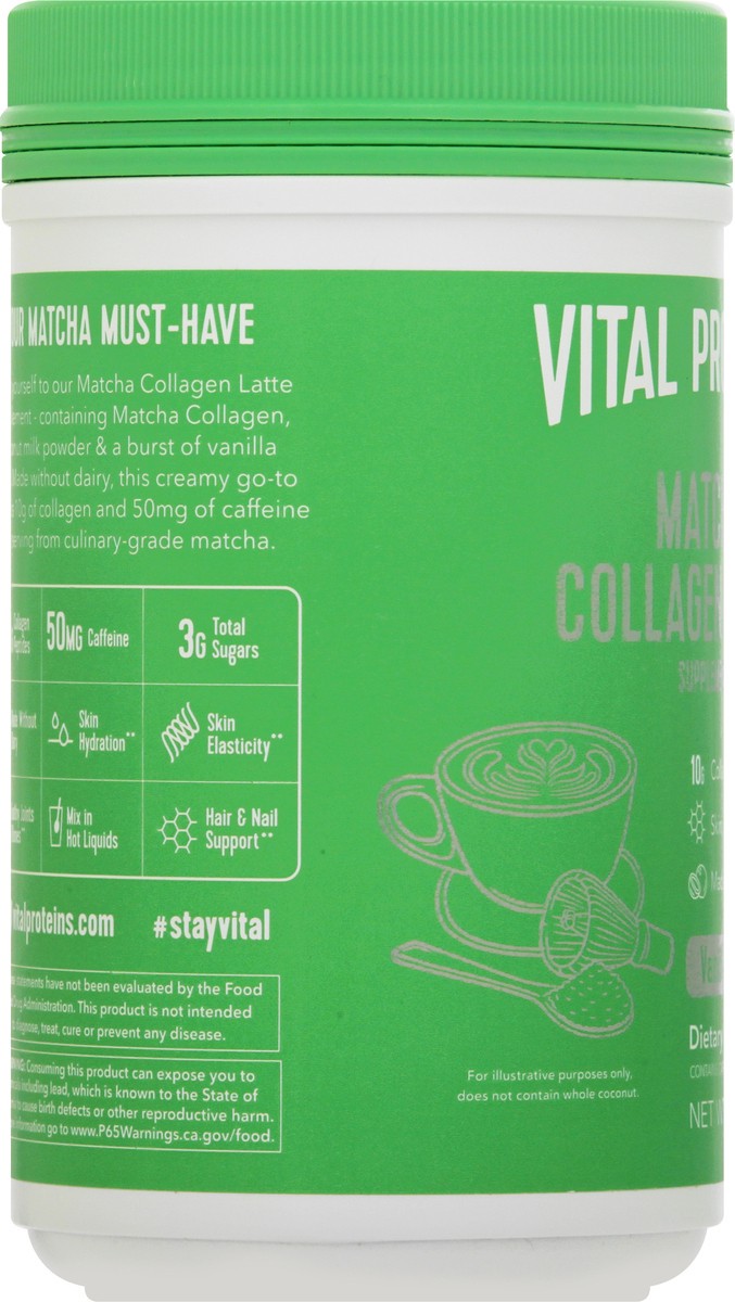 slide 3 of 9, Vital Proteins Vanilla Matcha Collagen Latte 9.3 oz, 9.3 oz