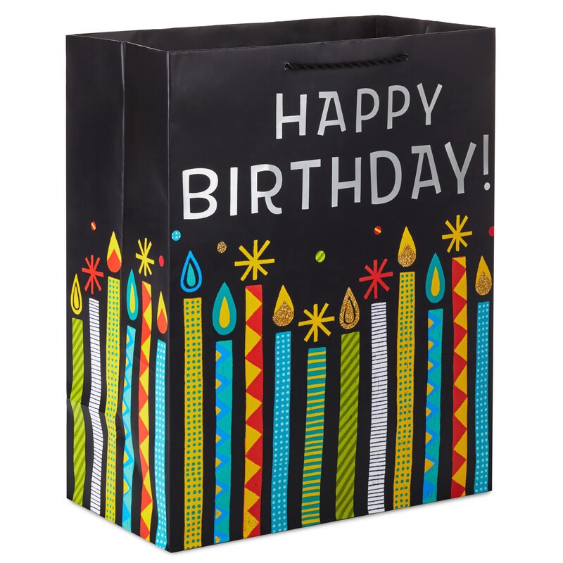 slide 1 of 1, Bag Lg Hbd Candles Foil, 1 ct