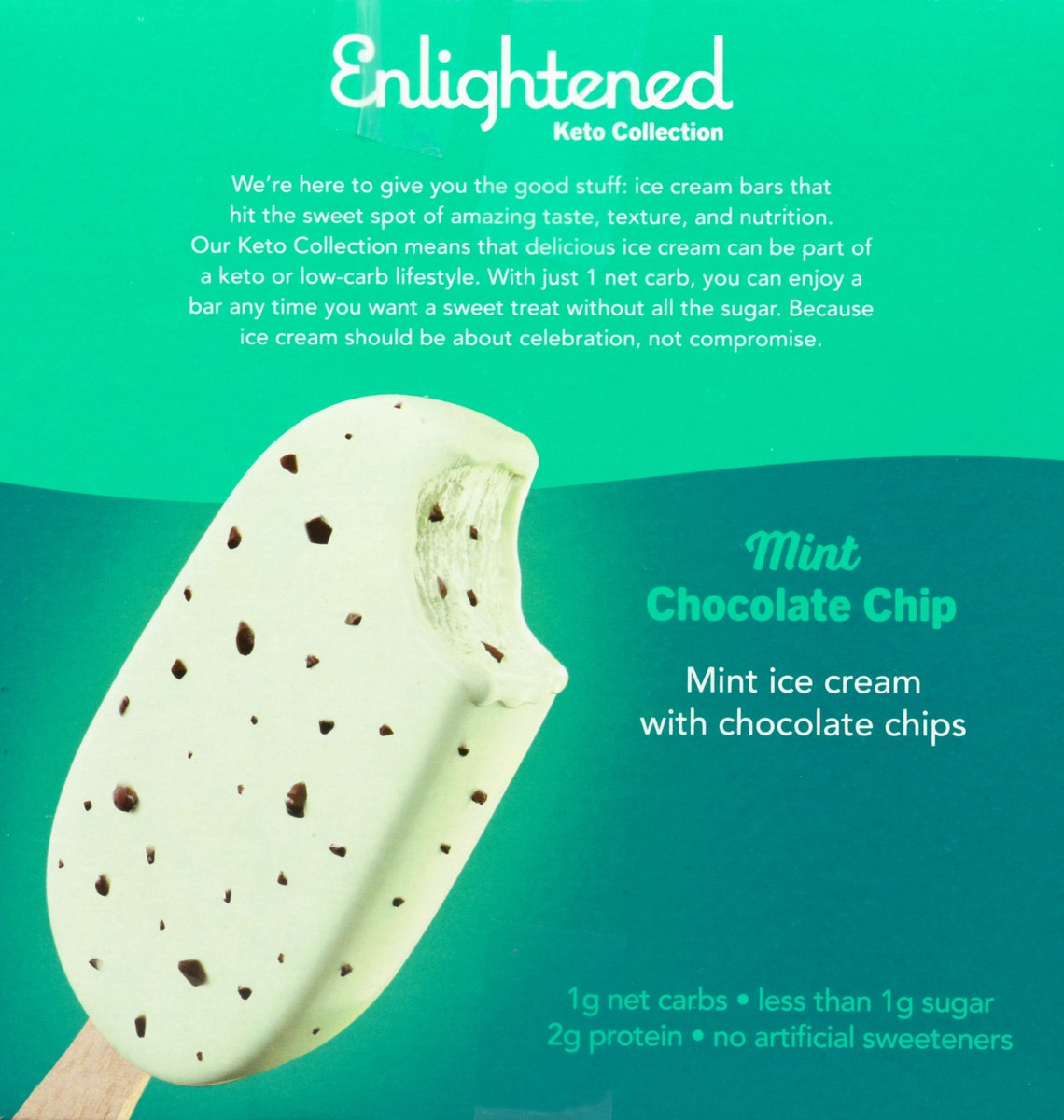 slide 5 of 11, Enlightened Keto Collection Mint Chocolate Chip Ice Cream Bars, 4 ct