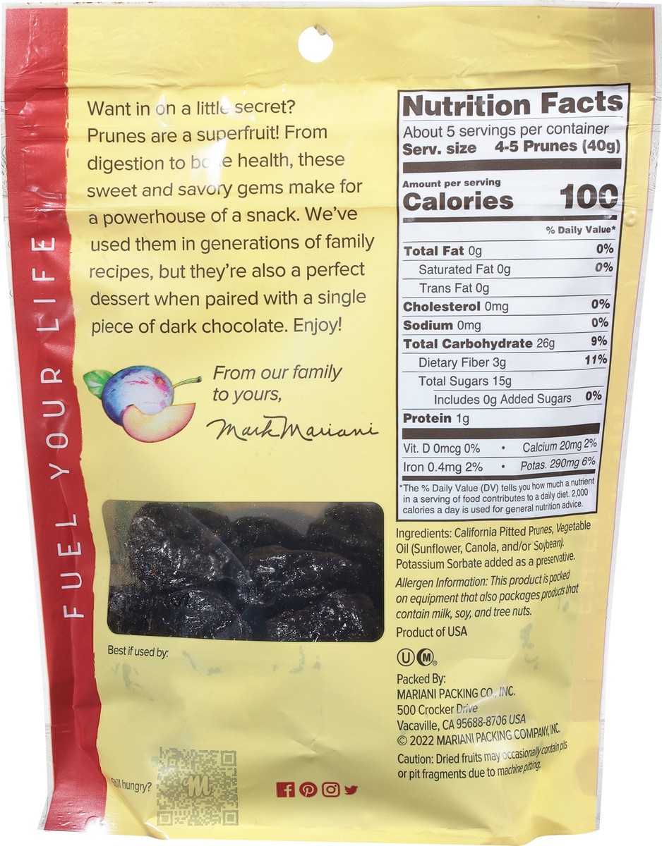 slide 9 of 9, Mariani Premium Probiotic Pitted Prunes, 7 oz, 7 oz