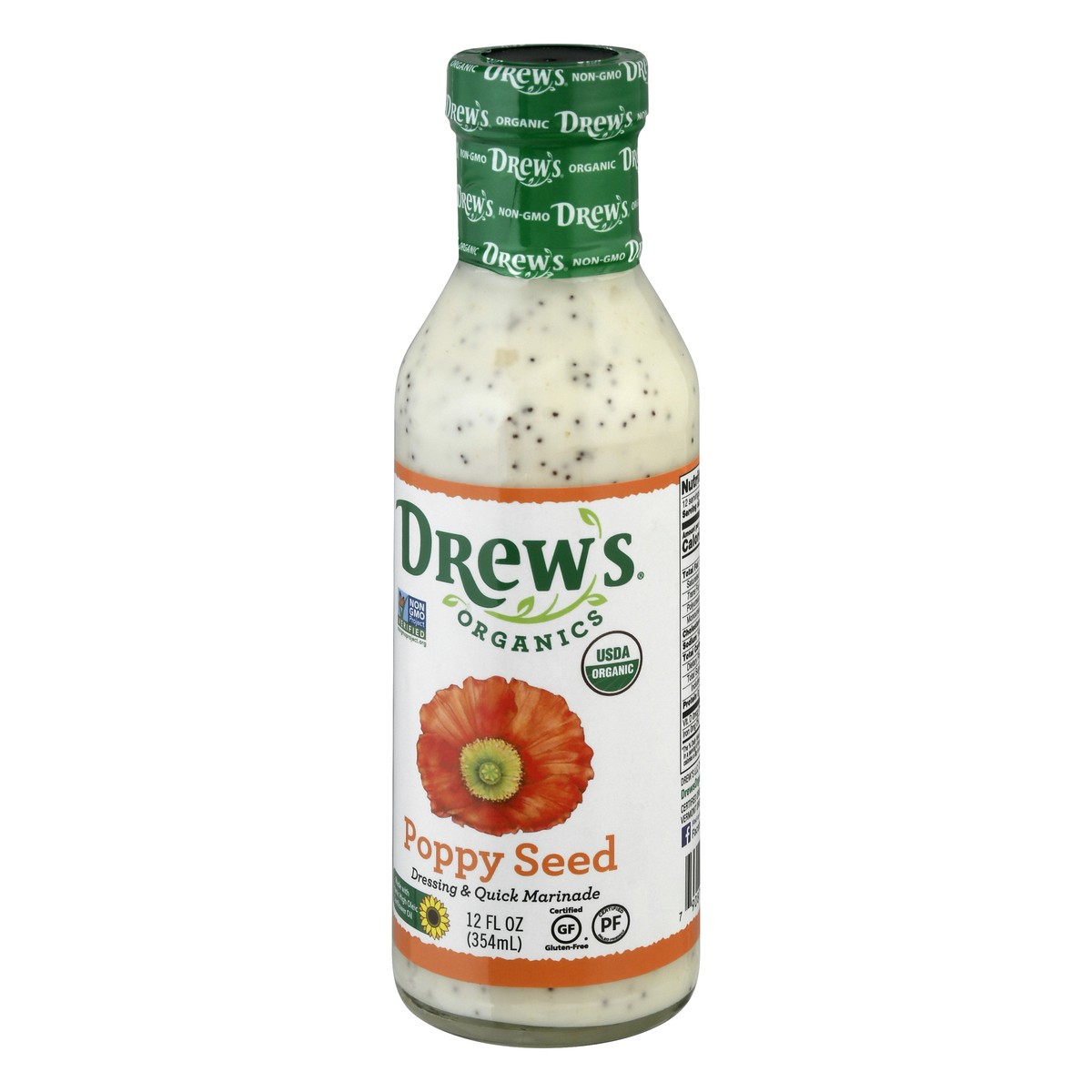 slide 3 of 13, Drew's Organics Drew's All Natural Poppy Seed Dressing, 12 fl oz