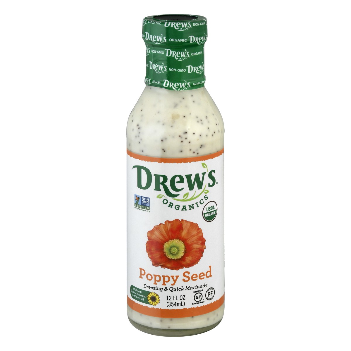 slide 9 of 13, Drew's Organics Drew's All Natural Poppy Seed Dressing, 12 fl oz