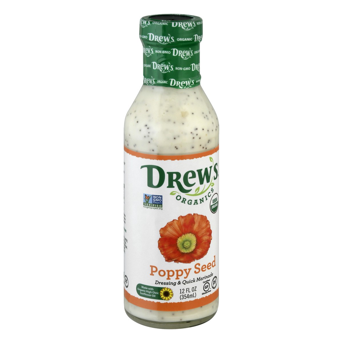 slide 10 of 13, Drew's Organics Drew's All Natural Poppy Seed Dressing, 12 fl oz