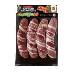 MarcAngelo Bacon Twister Sweet Italian Pork Jumbo Sausages, 4 ct