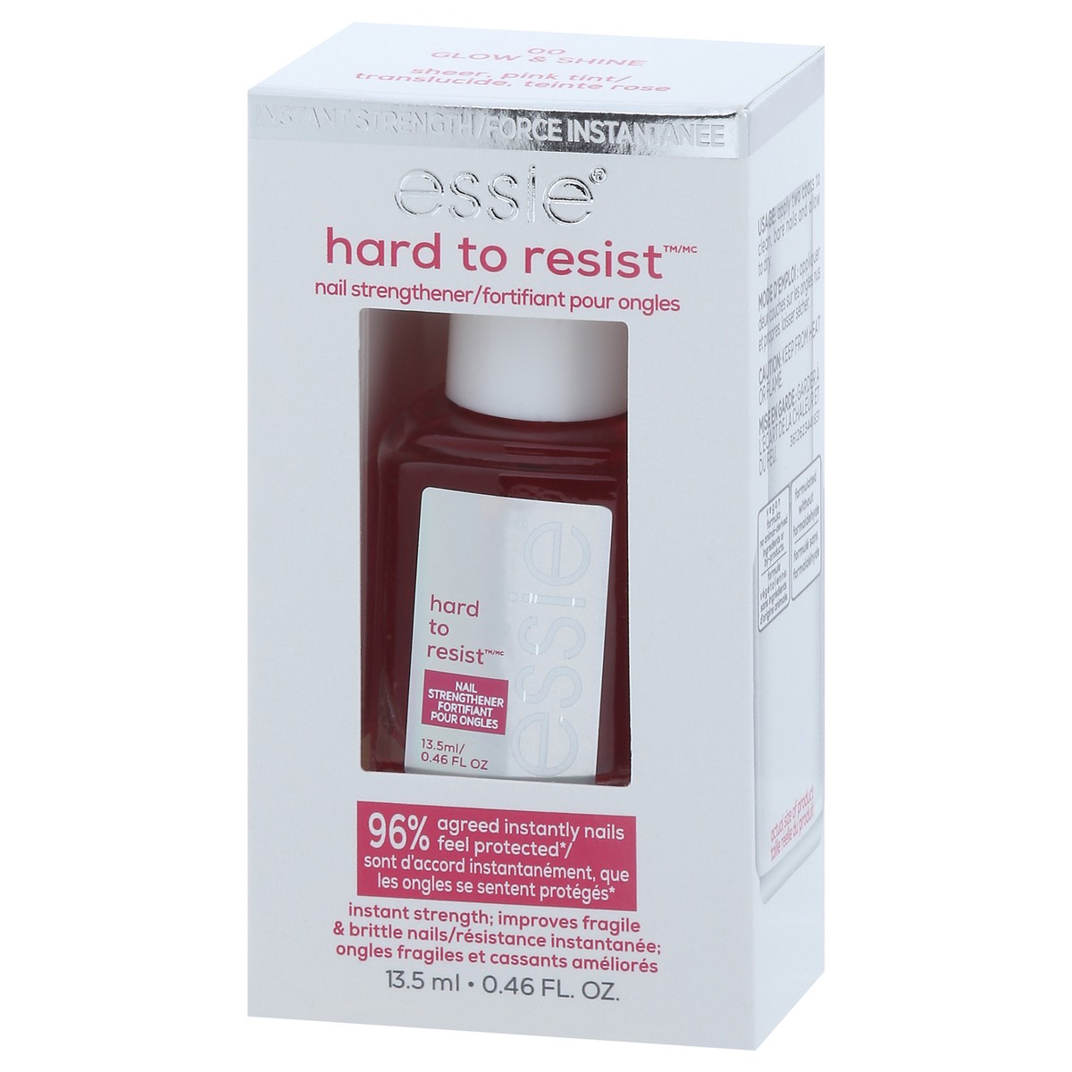 slide 8 of 13, essie Hard to Resist Nail Strengthener 0.46 fl oz, 0.46 fl oz