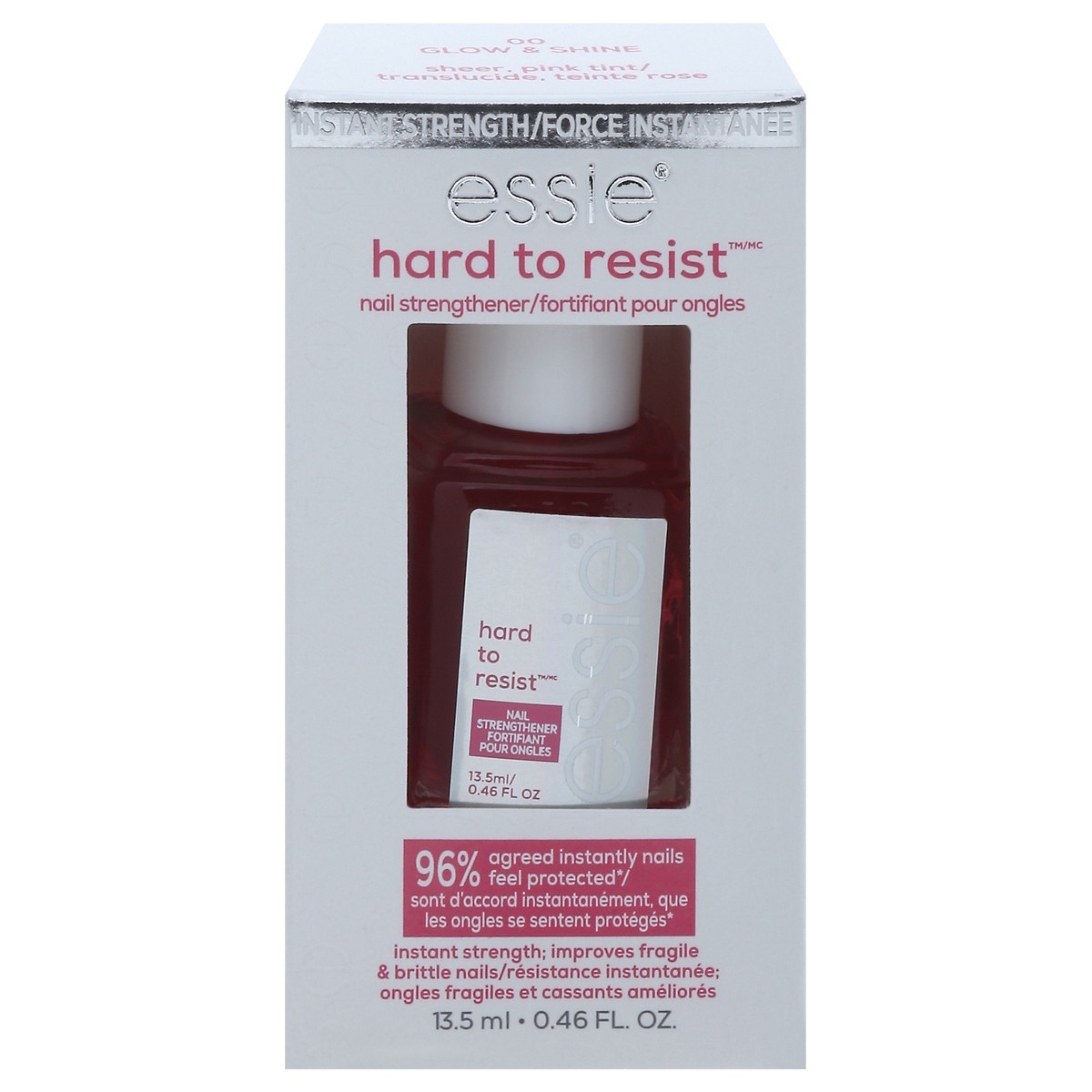 slide 11 of 13, essie Hard to Resist Nail Strengthener 0.46 fl oz, 0.46 fl oz