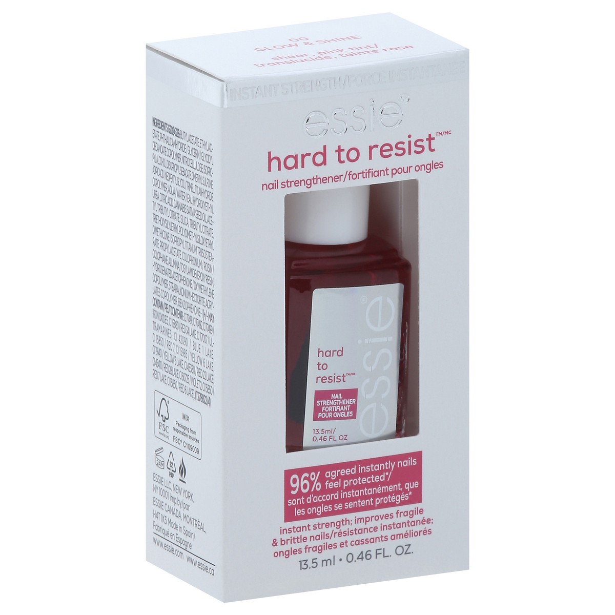 slide 4 of 13, essie Hard to Resist Nail Strengthener 0.46 fl oz, 0.46 fl oz