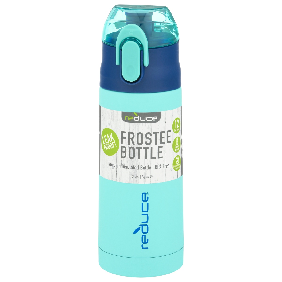 slide 1 of 8, Reduce Insulated Frostee Water Bottle, Mint, 13 oz