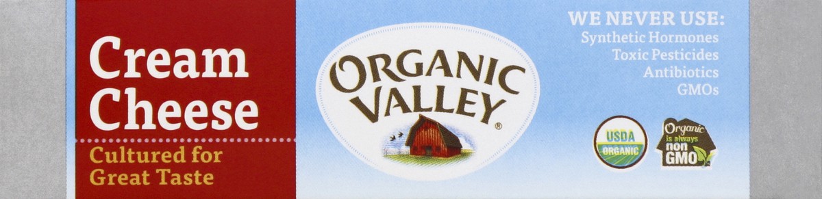 slide 2 of 4, Organic Valley Cream Cheese 8 oz, 8 oz