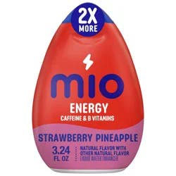 mio Energy Strawberry Pineapple Flavored with other natural flavor Liquid Water Enhancer, 3.24 fl oz Bottle