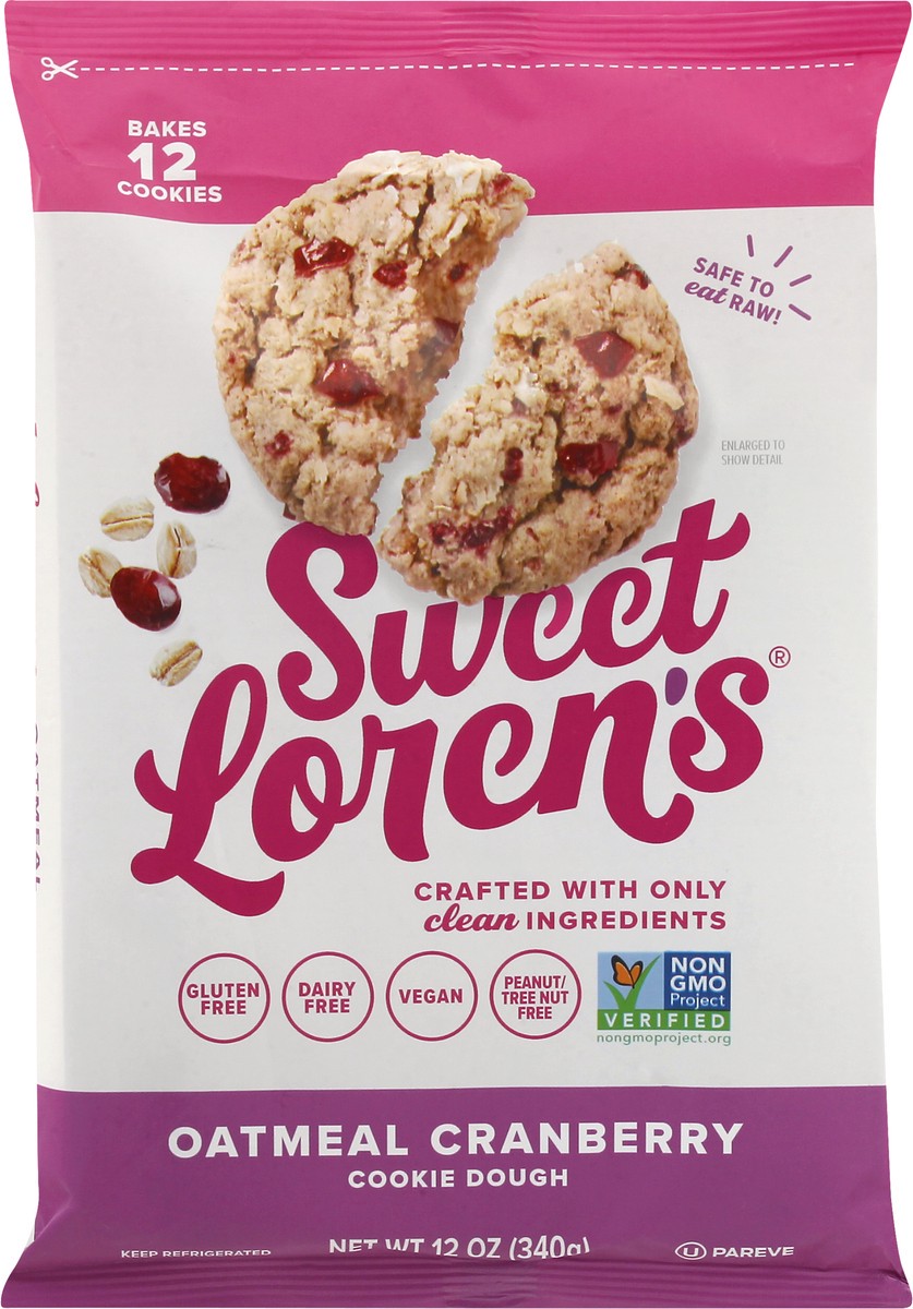 slide 8 of 13, Sweet Loren's Oatmeal Cranberry Cookie Dough 12 oz, 12 ct