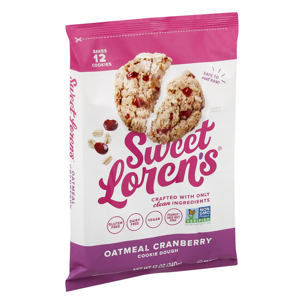 slide 6 of 13, Sweet Loren's Oatmeal Cranberry Cookie Dough 12 oz, 12 ct