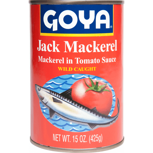 slide 1 of 1, Goya Jack Mackerel In Tomato Sauce, 15 oz