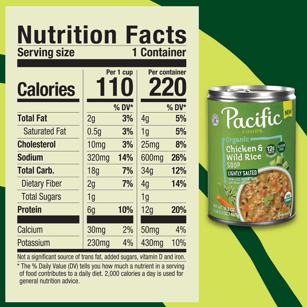 slide 3 of 9, Pacific Foods Organic Lightly Salted Chicken and Wild Rice Soup, 16.3 oz