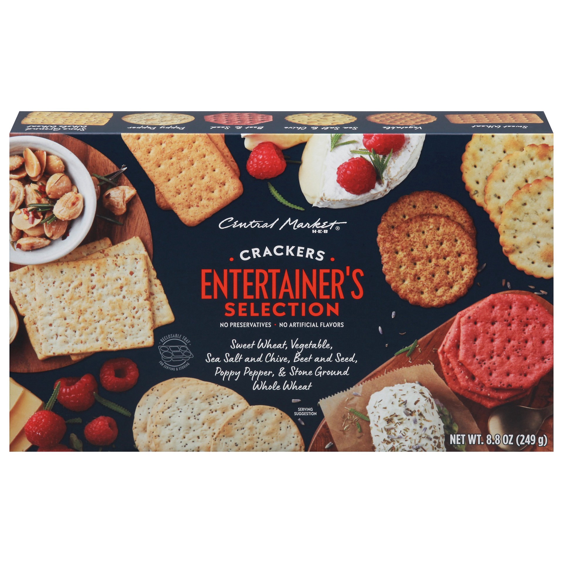 slide 1 of 1, Central Market Entertainer's Selection Crackers, 8.8 oz
