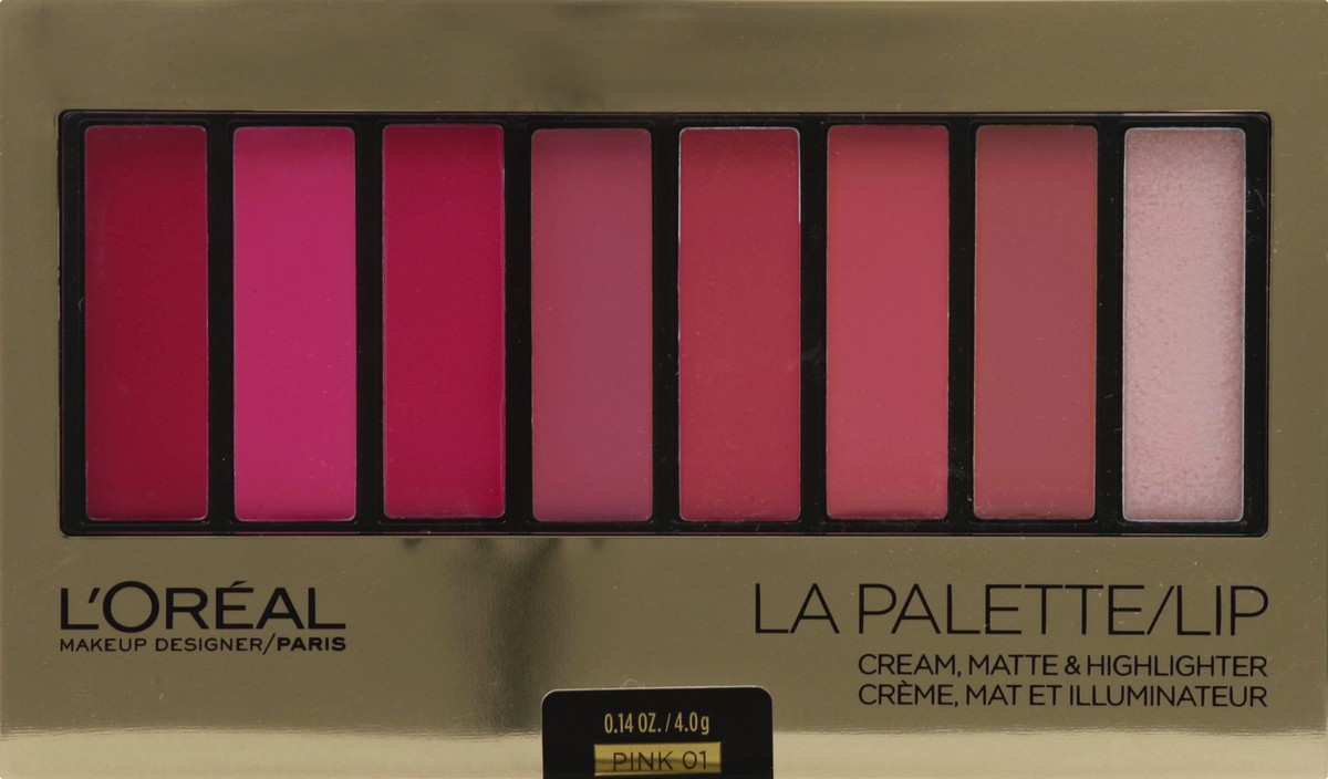 slide 5 of 6, L'Oréal La Palette Lip, Pink, 1 ct