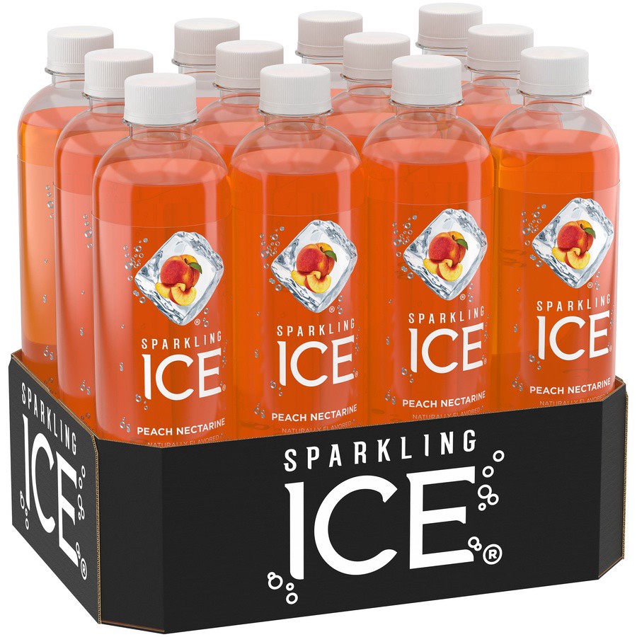 slide 2 of 6, Sparkling ICE Zero Sugar Peach Nectarine Sparkling Water 12 - 17 fl oz Bottles, 12 ct