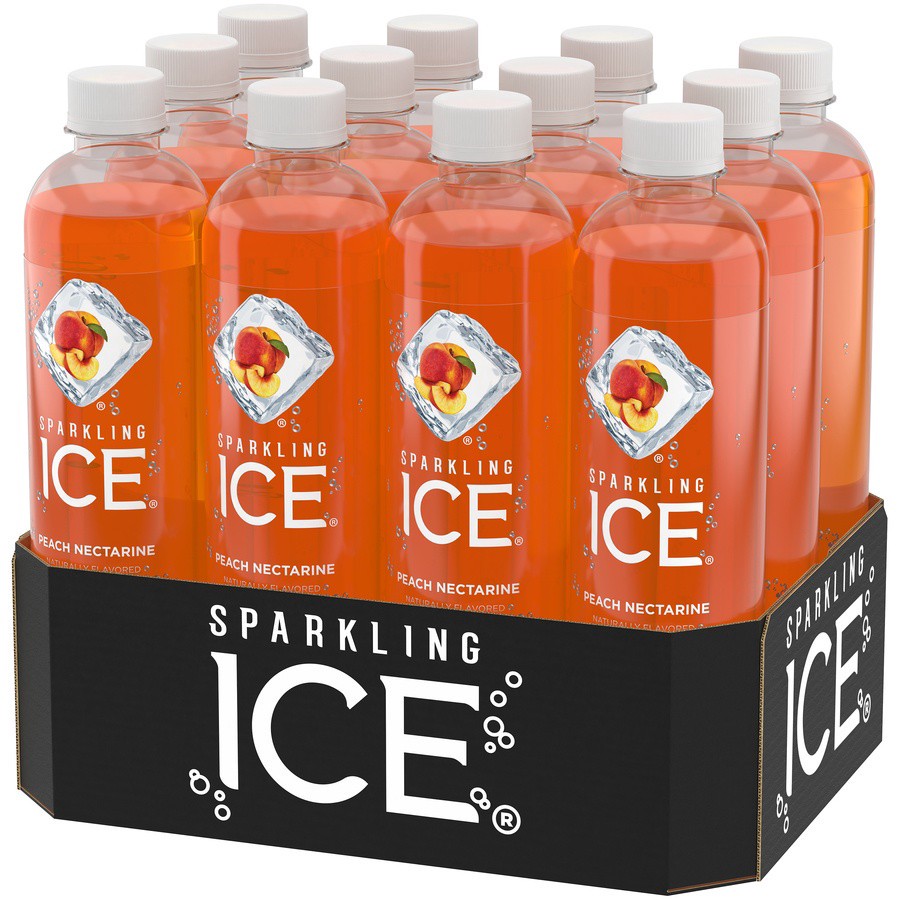 slide 3 of 6, Sparkling ICE Zero Sugar Peach Nectarine Sparkling Water 12 - 17 fl oz Bottles, 12 ct