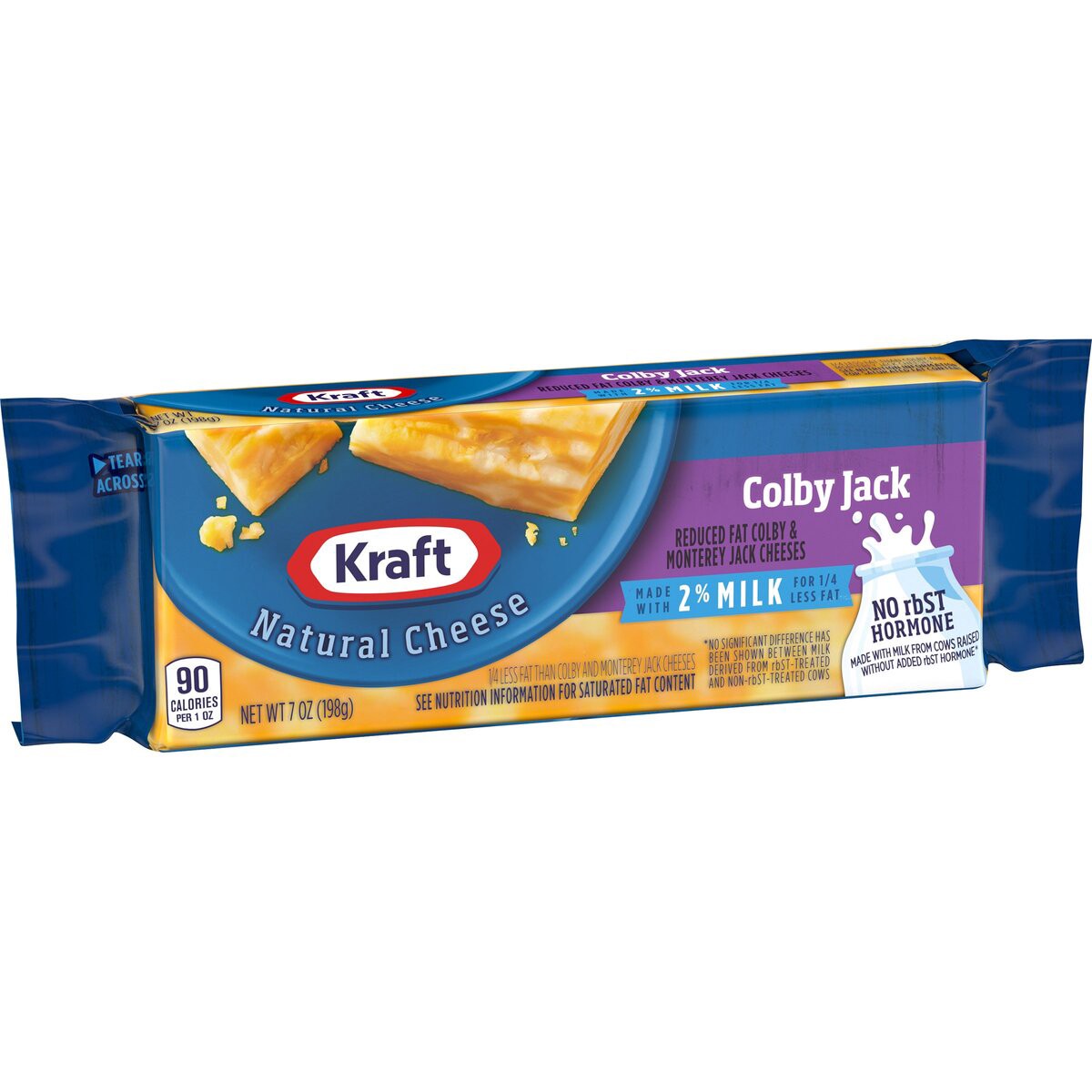 slide 2 of 8, Kraft Colby Cheese with 2% Milk Block, 7 oz