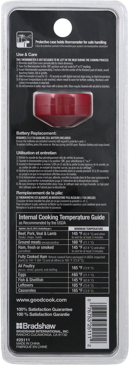 slide 2 of 7, Good Cook Oven Thermometer, 1 ct