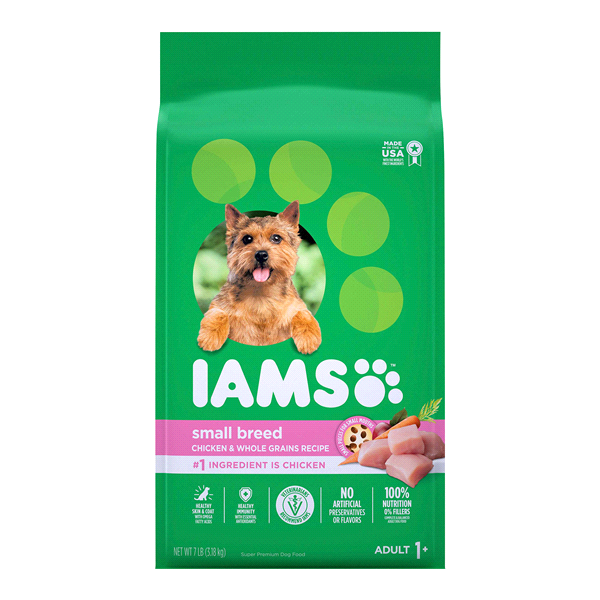 slide 1 of 1, IAMS Proactive Health Dry Dog Food For Small And Toy Breeds – Chicken, 7 lb
