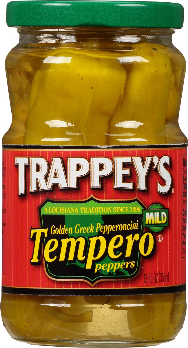 slide 3 of 12, Trappey's Mild Golden Greek Pepperoncini Tempero Peppers 12 fl oz, 12 oz