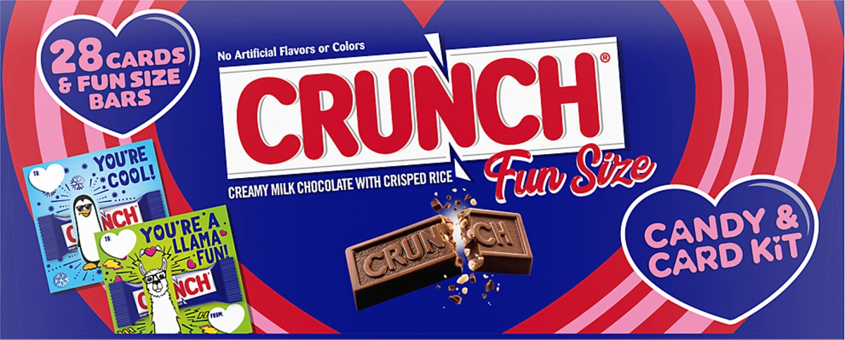slide 5 of 7, Crunch Fun Size Candy & Card Kit, 12.6 oz