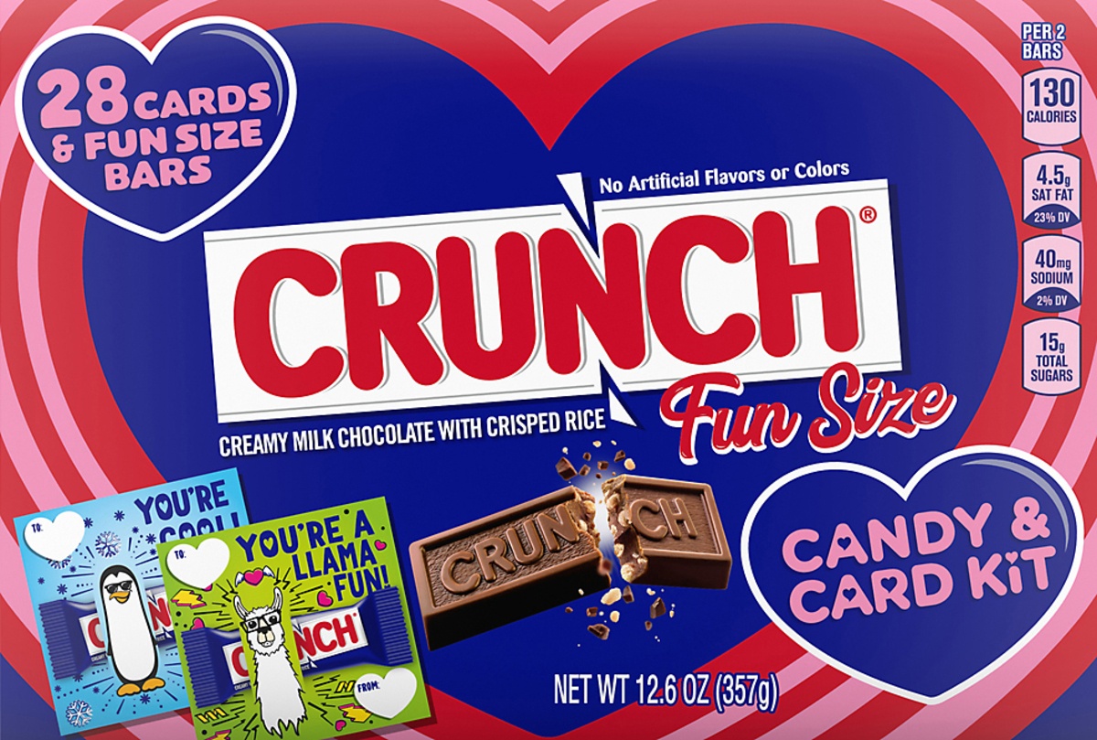 slide 6 of 7, Crunch Fun Size Candy & Card Kit, 12.6 oz