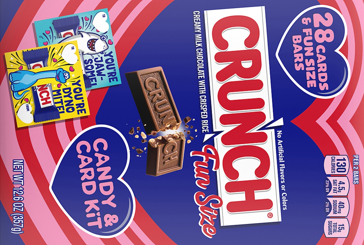 slide 7 of 7, Crunch Fun Size Candy & Card Kit, 12.6 oz