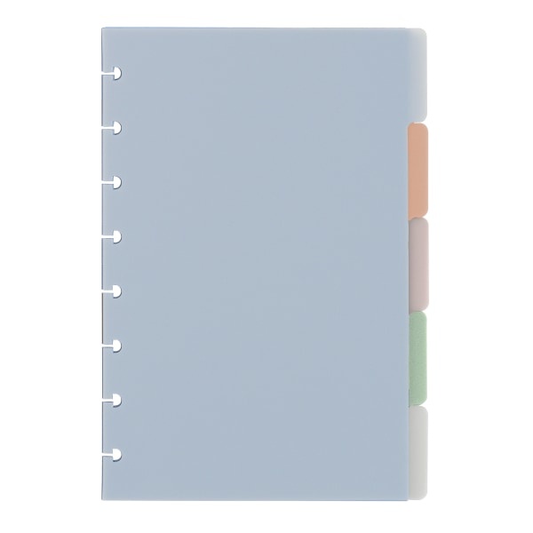 slide 1 of 1, TUL Limited Edition Custom Note-Taking System Discbound Tab Dividers, Junior Size (5-1/2'' X 8-1/2''), Assorted Colors, Pack Of 5 Dividers, 5 ct