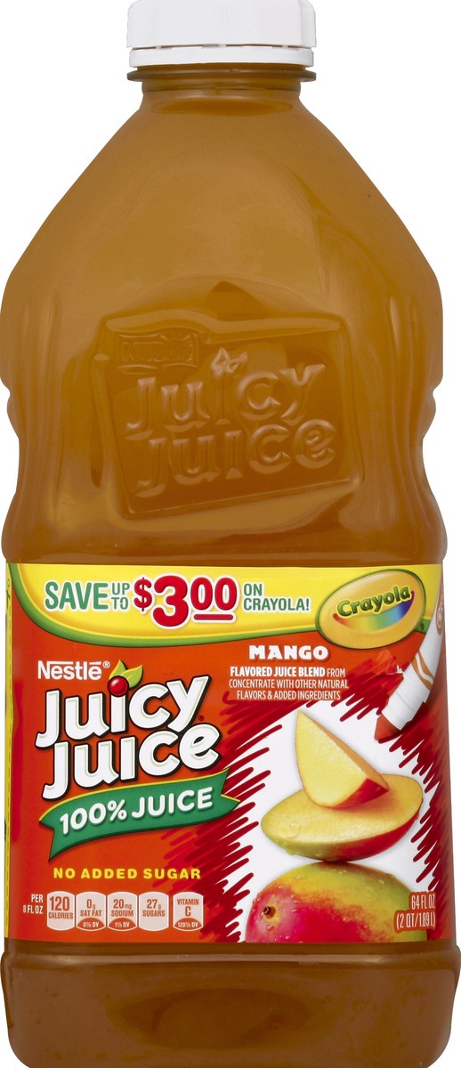 slide 4 of 4, Juicy Juice 100% Juice, Mango - 64 oz, 64 oz